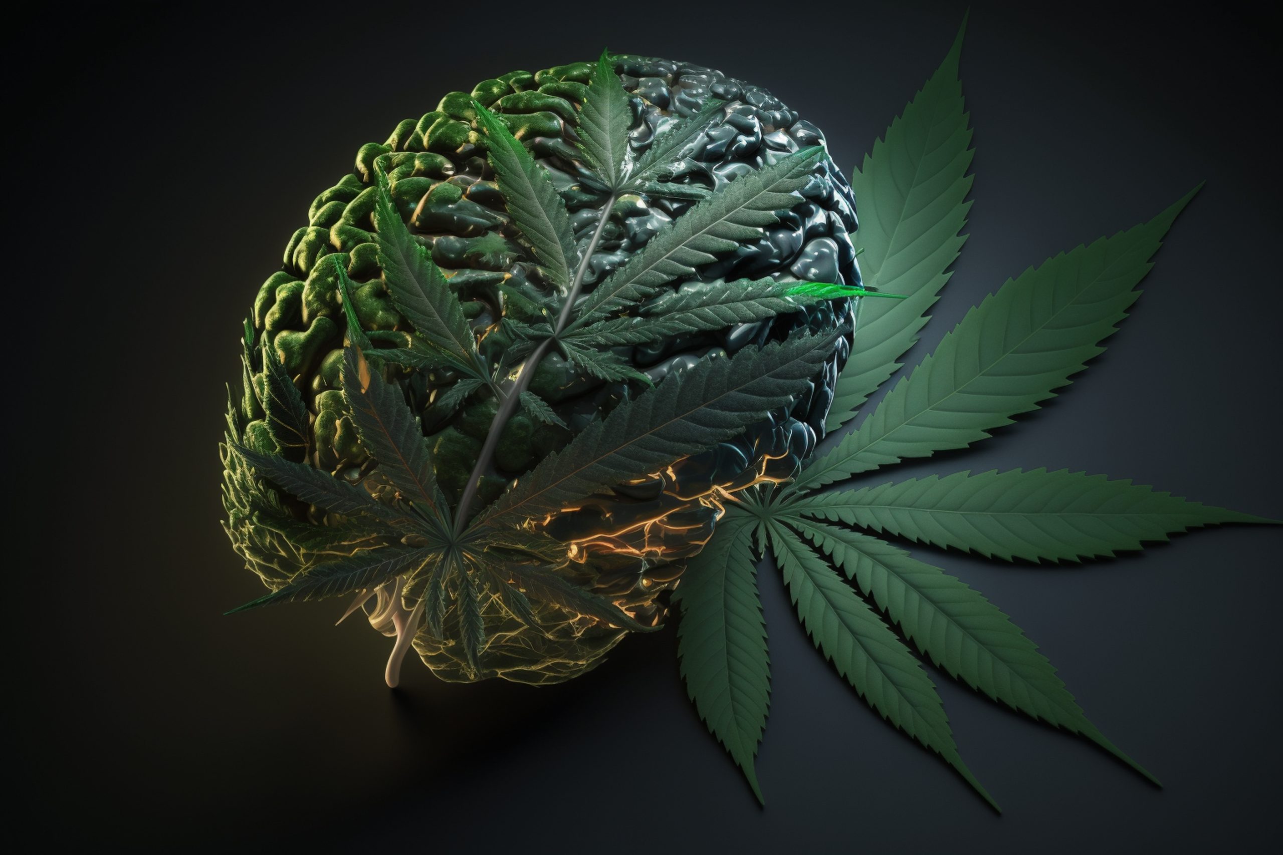brain and cannabis, created by a neural network
