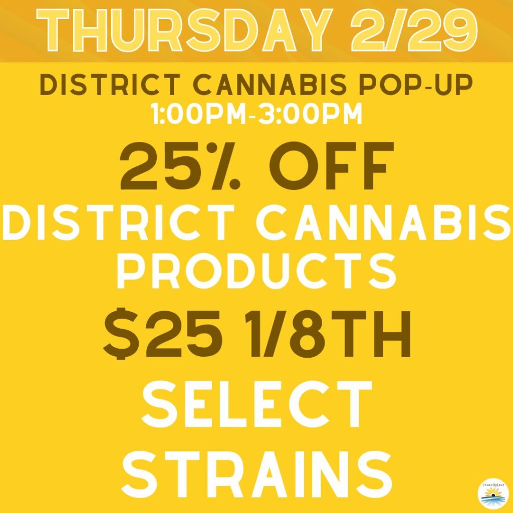 25% off District Cannabis Products